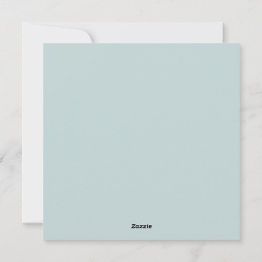 Droom groot: Blauw hart van succes Feestdagenkaart (Achterkant)