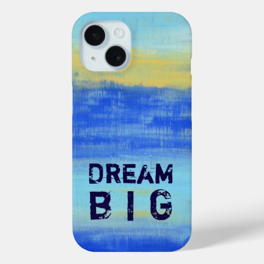 Droom groot - Blauw Turquoise Nautische Abstracte  Case-Mate iPhone Case (Achterkant)