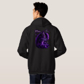 Droom groot blijf wild Wolf Hoodie (Achterkant volledig)