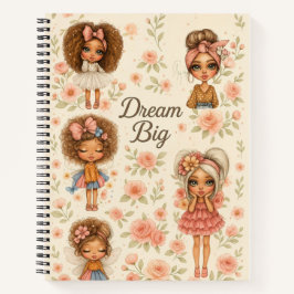 Droom groot Chibi Girls Dagboek Notitieboek