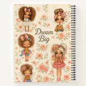Droom groot Chibi Girls Dagboek Notitieboek (Achterkant)