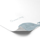 Droom groot citaat walvis kwekerij kunst print (Hoek)