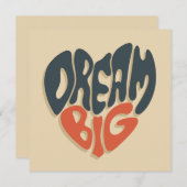 Droom groot: Cool Gefeliciteerd met Afstuderen Feestdagenkaart (Voorkant / Achterkant)