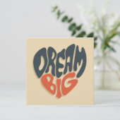 Droom groot: Cool Gefeliciteerd met Afstuderen Feestdagenkaart (Staand voorkant)