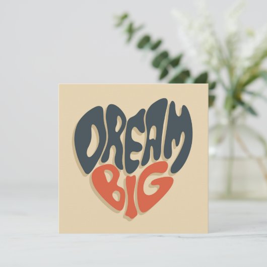 Droom groot: Cool Gefeliciteerd met Afstuderen Feestdagenkaart (Staand voorkant)