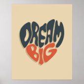 Droom groot: Cool Gefeliciteerd met Afstuderen Poster (Voorkant)