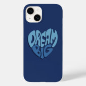 Droom groot: donkere ruimte-blauw citaat Case-Mate iPhone case (Achterkant)