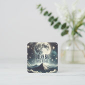 "Droom groot, durf te falen" Sticker Vierkante Visitekaartje (Staand voorkant)