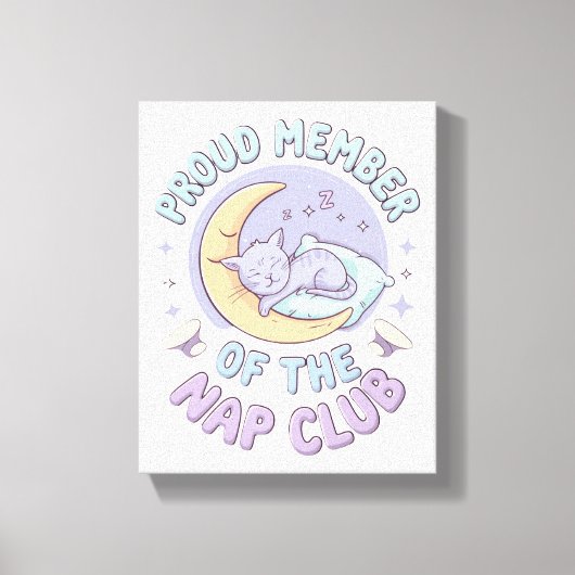 Droom groot, dutje vaak - de ultieme gezelligheid canvas afdruk (Voorkant)