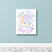 Droom groot, dutje vaak - de ultieme gezelligheid canvas afdruk (Insitu (Houten vloer))