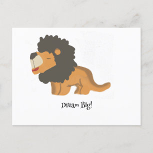 Droom groot, een leeuw Briefkaart
