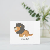 Droom groot, een leeuw Briefkaart (Staand voorkant)