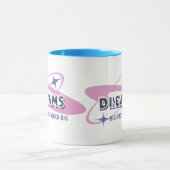 Droom groot en bereik groot mok (Midden)