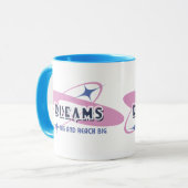 Droom groot en bereik groot mok (Voorkant links)