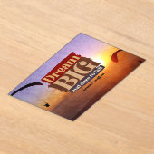 Droom groot en durf te falen acryl uitnodigingen (Laagn)