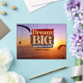 Droom groot en durf te falen acryl uitnodigingen (Insitu (Huwelijk))
