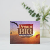 Droom groot en durf te falen in magnetische Kaart (Staand voorkant)