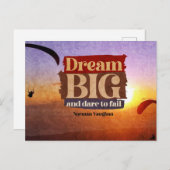 Droom groot en durf te falen in magnetische Kaart (Voorkant / Achterkant)