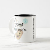 Droom groot en durf te falen tweekleurige koffiemok (Voorkant links)