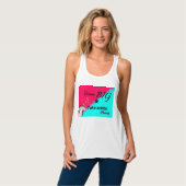 Droom groot en neem actie eenhoorn tank top (Volledige Voorkant)