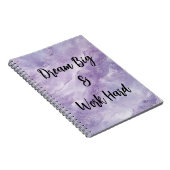 Droom groot en werk hard notitieboek (Rechterzijde)