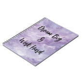 Droom groot en werk hard notitieboek (Linkerzijde)