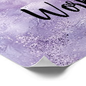 Droom groot en werk hard poster (Hoek)