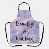 Droom groot en werk hard schort (Voorkant)