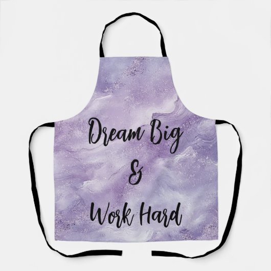 Droom groot en werk hard schort (Voorkant)