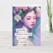 Droom groot, Inspirerend citaat voor dochter Kaart (Voorkant)