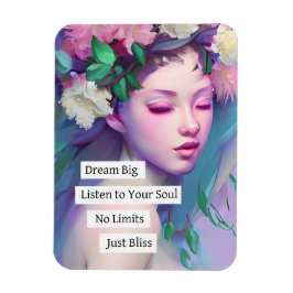 Droom groot, Inspirerend citaat voor dochter Magneet