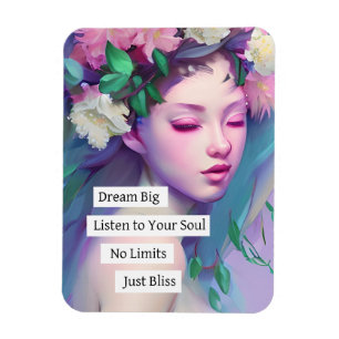 Droom groot, Inspirerend citaat voor dochter Magneet