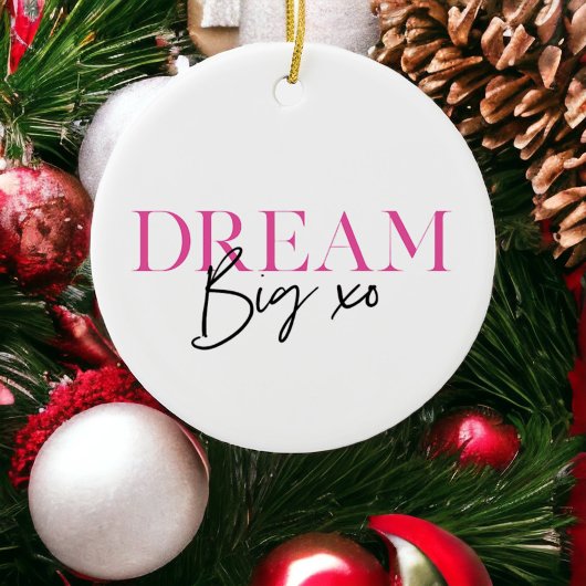 Droom Groot Inspirerend Motivatie Keramisch Ornament