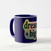 Droom groot Inspirerend – Motiverende koffie  Mok (Voorkant links)