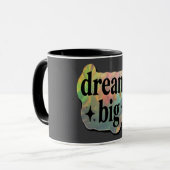 Droom groot Inspirerend – Motiverende koffie Mok (Voorkant links)