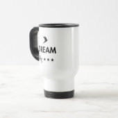 Droom groot Inspirerende koffiemok | Motiverend Reisbeker (Voorkant links)
