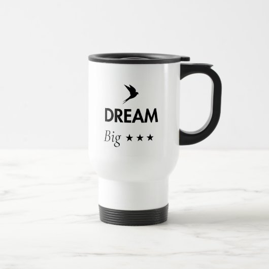 Droom groot Inspirerende koffiemok | Motiverend Reisbeker (Rechts)