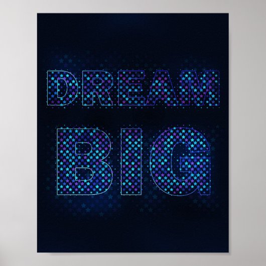 Droom Groot – Inspirerende Motiverende Quote Poster (Voorkant)