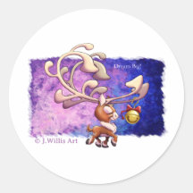 DROOM GROOT KERSTRENDIER door Jeff Willis Art