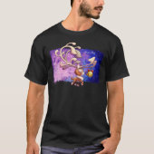 DROOM GROOT KERSTRENDIER door Jeff Willis Art T-shirt (Voorkant)