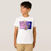 DROOM GROOT KERSTRENDIER door Jeff Willis Art T-shirt (Voorkant volledig)