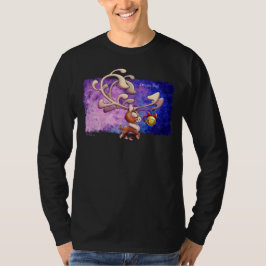 DROOM GROOT KERSTRENDIER door Jeff Willis Art T-shirt