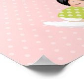 Droom groot * kies achtergrondkleur poster (Hoek)