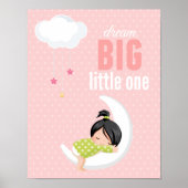 Droom groot * kies achtergrondkleur poster (Voorkant)