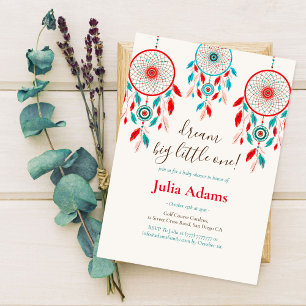 Droom groot klein baby shower kaart