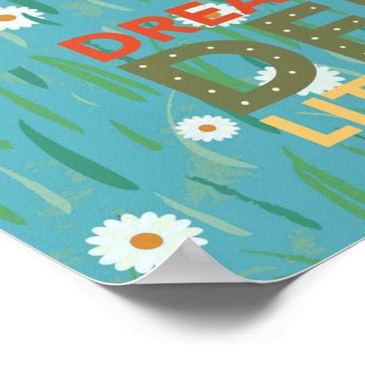 Droom groot Klein hert Poster (Hoek)