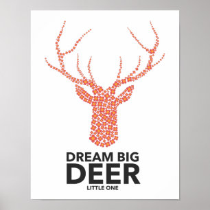 Droom Groot Klein Hertje Poster