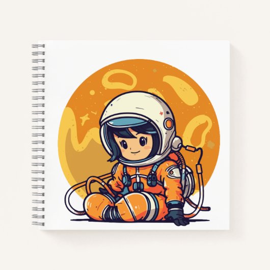 Droom groot, kleine astronaut notitieboek (Voorkant)