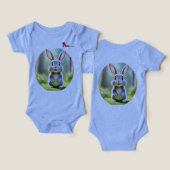 Droom groot, kleine” Babymeisjes Bodysuit (Ontwerp Voorkant & Achterkant)