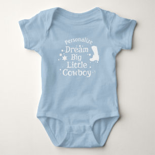 Droom Groot Kleine Cowboy Citaat Baby Shower Cadea Romper